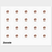 Een schattige hond King Charles Spaniel COPY Ronde Sticker (Vel)