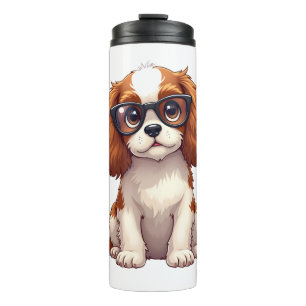 Een schattige hond King Charles Spaniel KOPIE Thermosbeker