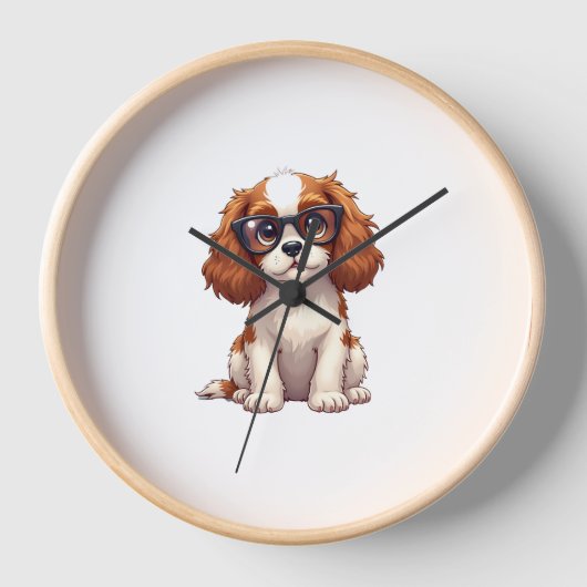 Een schattige hond koning Charles Spaniel (Voorkant)