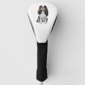 Een schattige hond koning Charles Spaniel Golfheadcover (Voorkant)