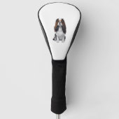 Een schattige hond koning Charles Spaniel Golfheadcover (Voorkant)