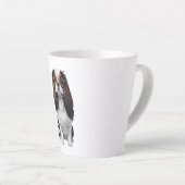 Een schattige hond koning Charles Spaniel Latte Mok (Rechterhoek)