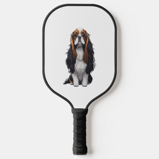 Een schattige hond koning Charles Spaniel Pickleball Paddle (Voorkant)