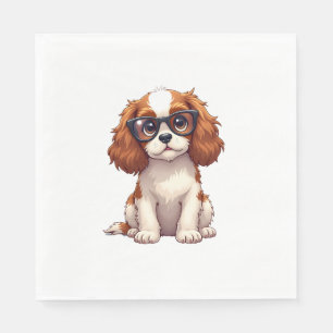 Een schattige hond koning Charles Spaniel Servet