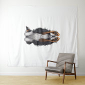 Een schattige hond koning Charles Spaniel Wandkleed (In Situ (horizontaal))