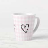 Een schattige hondenliefhebber van latte mok (Rechterhoek)