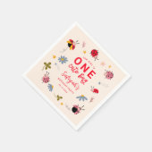 EEN Schattige insect verjaardagsfeestje Servet (Hoek)