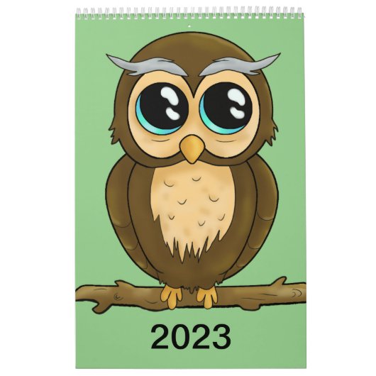 Een schattige kalender gevuld met gelukkige karakt (Hoes)