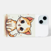 een schattige kat Case-Mate iPhone case (Achterkant (horizontaal))