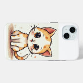 Een schattige kat iPhone Case (Achterkant (horizontaal))