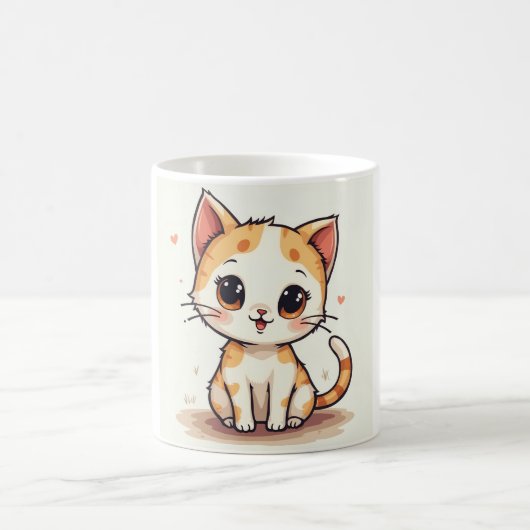 een schattige kat koffiemok (Center)