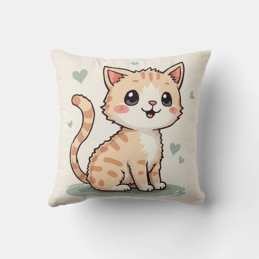 een schattige kat kussen (Achterkant)