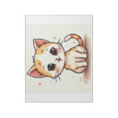 een schattige kat notitieblok (Linkerzijde)