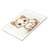 een schattige kat notitieblok (Schuin)