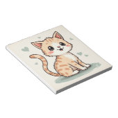 een schattige kat notitieblok (Schuin)