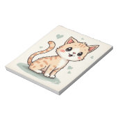 een schattige kat notitieblok (Linkerzijde)