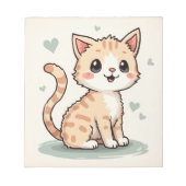 een schattige kat notitieblok (Voorkant)