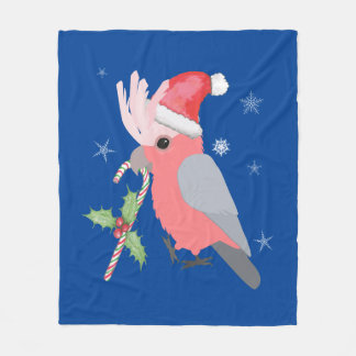 Een schattige kerstgalacockatoo fleece deken