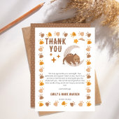 Een Schattige klein dinosaurus Baby shower Bedankkaart