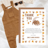 Een Schattige klein dinosaurus Baby shower Bedankkaart