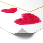 Een Schattige klein lief boog Baby shower welkom Poster (Hoek)