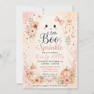 Een Schattige Kleine Boo Baby Borrel Kaart