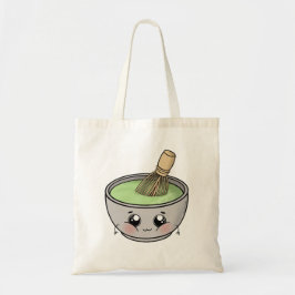 Een schattige kom matcha thee - Kawaii Tote Bag