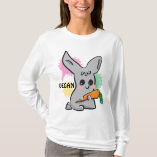 Een schattige konijntje met een wortel Hoody