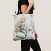 Een Schattige Meermin Tote Bag (Dichtbij)
