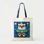 Een schattige panda-boodschappenzak tote bag (Voorkant)