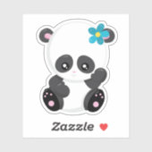 Een schattige panda sticker (Vel)