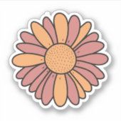 Een schattige pastel madeliefje sticker (Voorkant)