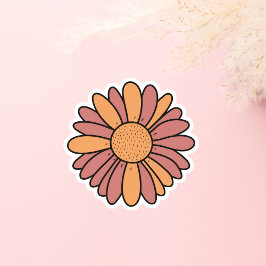 Een schattige pastel madeliefje sticker