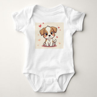 Een schattige puppy romper