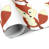 Een schattige rode vos cadeaupapier (Rol Hoek)