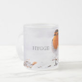 Een schattige roofvogel in sneeuw matglas koffiemok (Voorkant links)