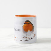 Een schattige roofvogel in sneeuw mok (Midden)