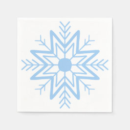 Een schattige sneeuwvlok op het servet