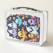 Een schattige speelse cartoon geest (Achterkant)