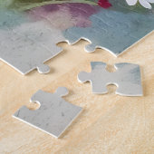 Een Schattige Stinkdier die in Bloemen Slaapt Legpuzzel (Zijkant)