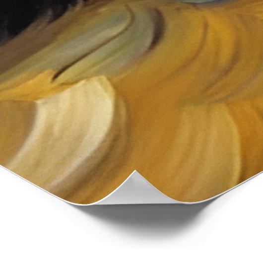 Een schattige stinkdier in een sterrennacht poster (Hoek)