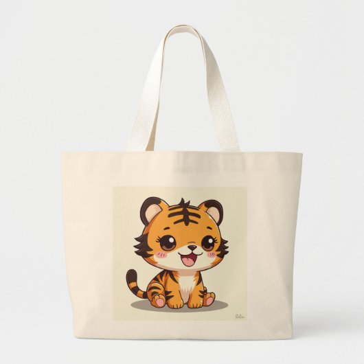 Een schattige tijger eco tas (Voorkant)