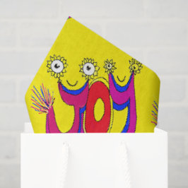 Een Schattige, vrolijk feest om je cadeau te Cadea Tissuepapier