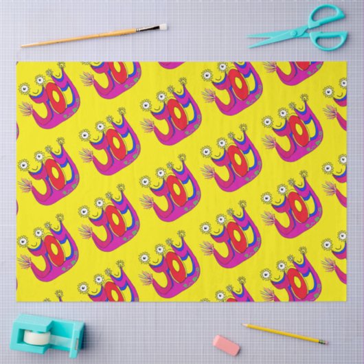 Een Schattige, vrolijk feest om je cadeau te Cadea Tissuepapier (Craft)