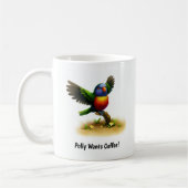 Een Schattigee 3D geschilderde  Lorikeet Coffee Mo Koffiemok (Links)