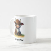 Een Schattigee 3D Painted Ox Coffee Mok (Voorkant links)