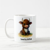 Een Schattigee 3D Painted Ox Coffee Mok (Links)