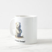 Een Schattigee 3D Painted Polar Beer Coffee Mok (Voorkant links)