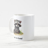 Een Schattigee 3D Painted Racoon Coffee Mok (Voorkant links)