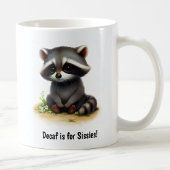 Een Schattigee 3D Painted Racoon Coffee Mok